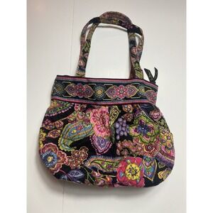 Vera Bradley Morgan Pleated Shoulder‎ Bag Purse in Symphony in Hue Retired